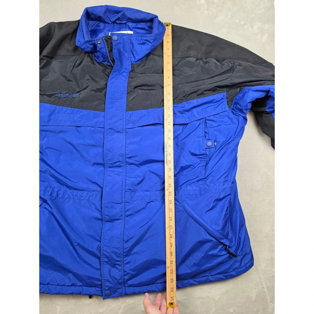 Columbia Insulated Coat Jacket Mens 4XL Blue XS5172 Full Zip Outdoor Hiking